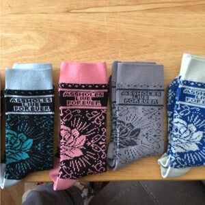 Assholes Live Forever Women's Colorful Socks Set